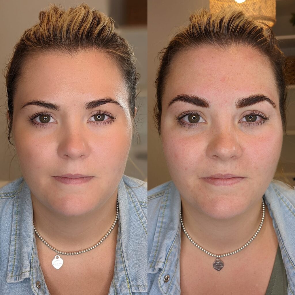 Microblading at KB Cosmetic Tattoo Norwich - Before & After